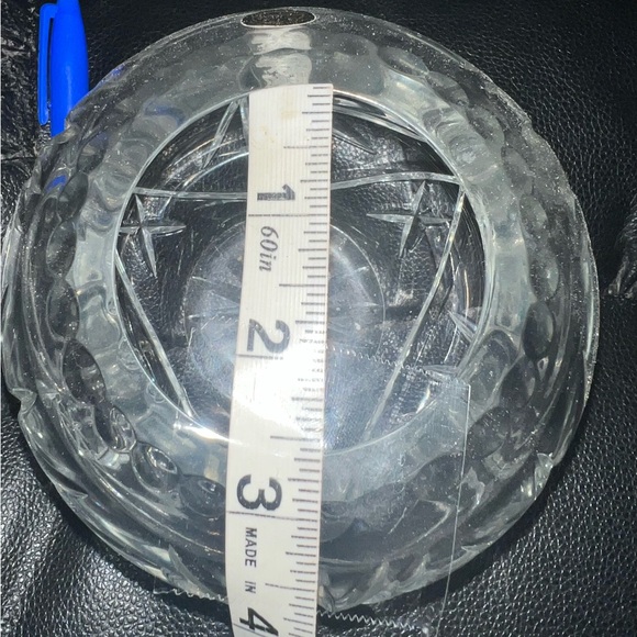 Lead Crystal Rose Bowl by Cazlor, Handmade, 24% Hand Cut Lead Crystal Rose Bowl - Picture 9 of 9